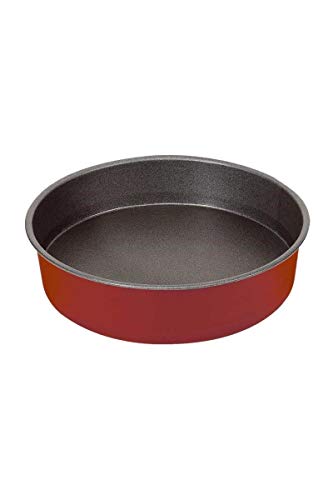 Imf Molde Redondo Hondo, Acero Aleado, Rojo, 26 X 5,5 Cm