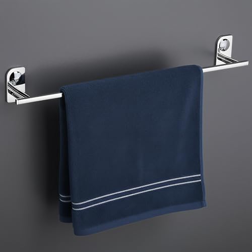 Image of Plantex (Primax) Dream Stainless Steel Towel Hanger for Bathroom /Single Towel Rod /Bar /Bathroom Accessories (24inch) - Chrome - Pack of 1