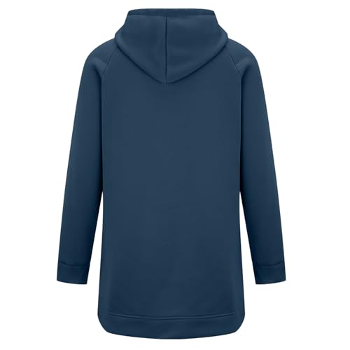 The Warmy Oversized Sweatshirt Dress Casual Long Sleeve Split Hem Hoodies - image 3