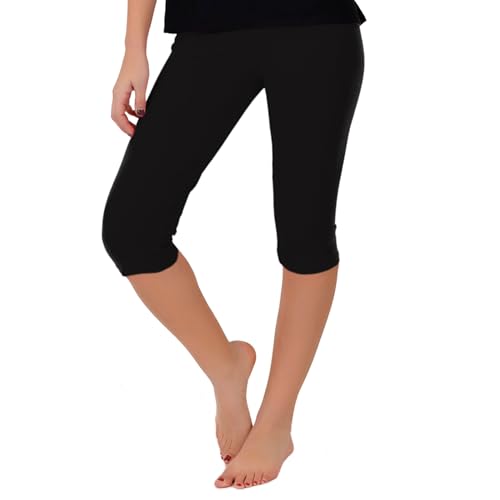 Image of STRETCH IS COMFORT Women's Ultra Buttery Smooth Cotton Leggings, Knee Length Leggings or Shorts | Small to 5X