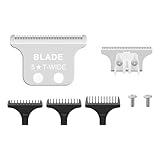 Audoc 2PCS #2215 T Wide Adjustable Trimmer Blades for Whal 5 Star Series Detailer (8081) and...