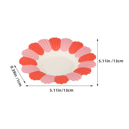 Assiettes en papier fleur légères et résistantes pour buffet