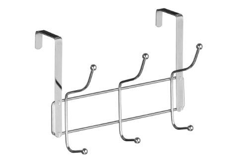 Premier Housewares 509727 6 Hook Over Door Hanger - Chrome