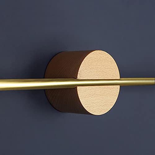 Barre de serviette en laiton et bois noble pour une salle de bain élégante