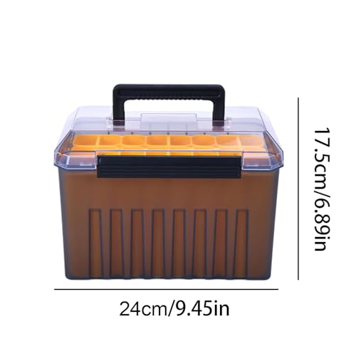 Boîte de matériel de pêche anti-mélange avec couvercle transparent pour éviter les nœuds