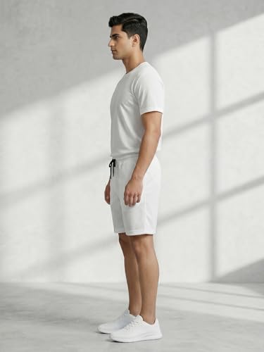 Image of Dollar Men Co-Ord Set | Polyester Shorts + T-Shirt | Regular Fit, Quick Dry & Breathable | Gym, Casual & Sportswear | Pack of 1