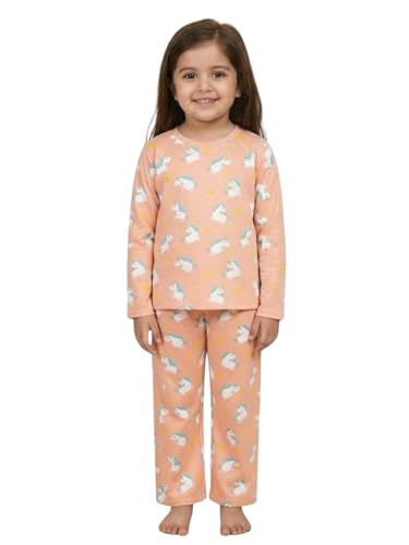 Image of The Mom Store Kids Cotton Night Suit for Boys and Girls | Breathable Night Dress for Kids Boys and Girls | Printed Nightsuit Pajama Set | Comfortable All-Season Sleepwear for Daily Use