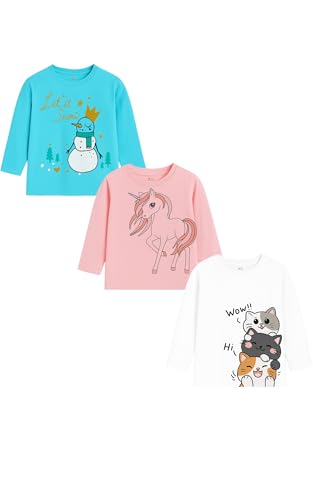 Image of Lush Plush Boys Cotton Full Sleeves Printed T-Shirt (Multicolor) Combo Pack