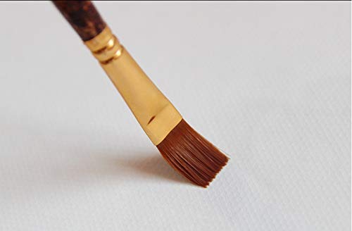 Set de 12 Pinceles de Acuarela de Pelo de Nailon, de Diferentes Formas, con Punta Redonda y Lisa. Ideales para Pintura Gouache.