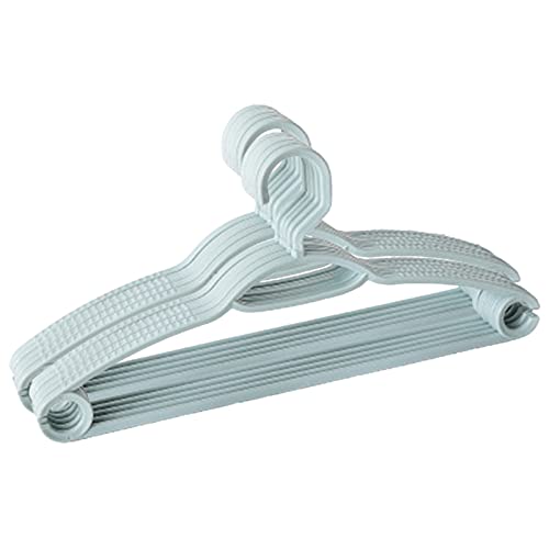 Cintres en plastique pour enfants bleu clair 38x18cm | Lot de 10 rUrEu