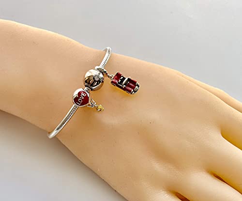 Bolenvi Sports Car Red Ferrari 925 erling Silver Pendant Charm Bead For Pandora & Similar Charm Bracelets or Necklaces4