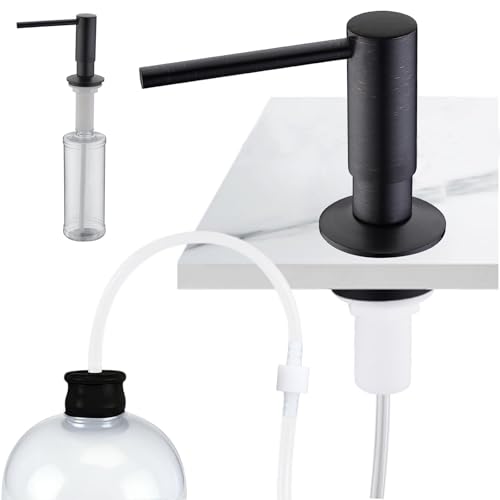 Distributeur de savon en bronze avec pompe en laiton robuste pour un plan de travail élégant - 2
