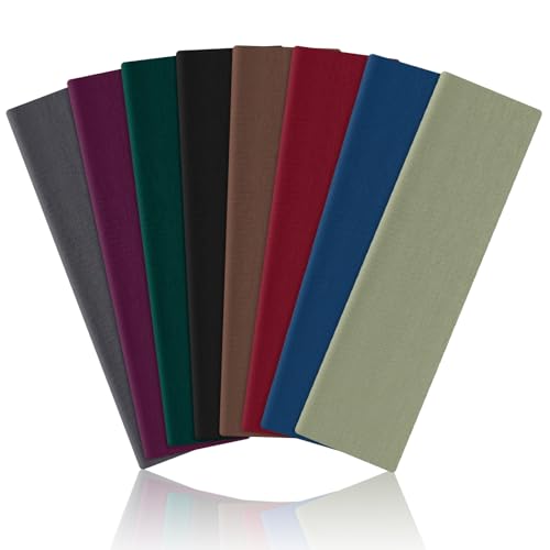 AWUMBUK Bandeau Cheveux Femme Homme, Bandeaux Mode pour Femmes Antidérapant Headband Running Sport Yoga Élastique Unisexe Accessoire Cheveux 8 PCS