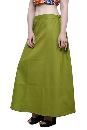 Image of Vlazom Women's Cotton Saree Petticoat - Pack of 5 Inskirts | Soft & Breathable Underskirts | Adjustable Drawstring Waist | Multicolor for Daily & Occasion Wear