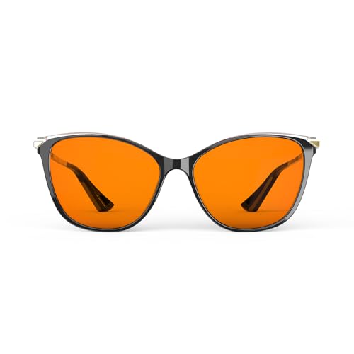 Bloomoak Cat-Eye Blue-Light Glasses 99% Amber Filter
