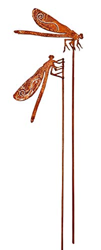 Vosteen Mini Spina da Giardino o Fiori, Set da 2 Pezzi Libellula