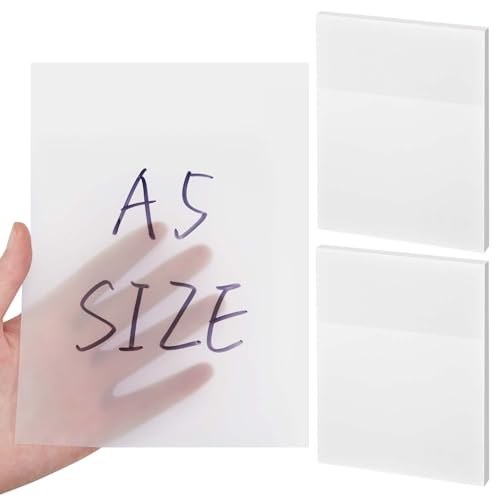 Bloc-notes adhésifs transparents Gueevin format A5 pour annoter sans abîmer