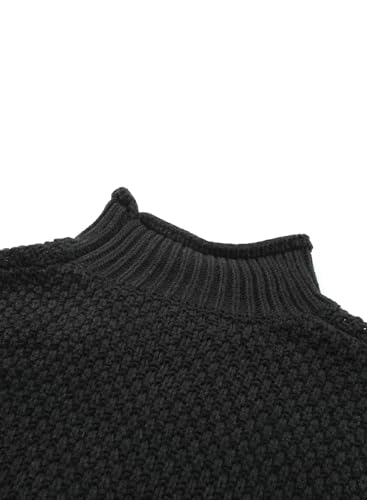 Image of Dokotoo Womens 2026 Winter Fall Solid Turtleneck High Neck Balloon Long Sleeve Sweaters Pullover Outerwear