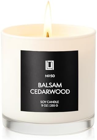 Lulu Candles | Balsam & Cedarwood | Smells Like Fresh Fir | Luxury Scented Soy Jar Candle | Hand Poured in The USA | Highly Scented Long Lasting (9 Oz.) - Thumbnail 2