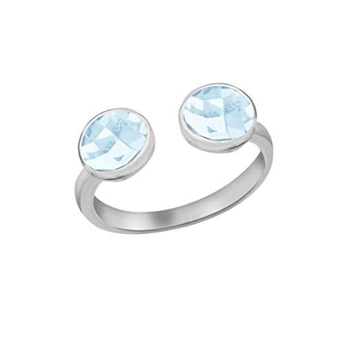 Bague argent 925 femme Tuscany Silver en verre véritable taille 56