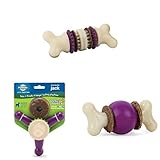 PetSafe Busy Buddy 3-Pack Dog Chew Toys for Medium Sized Dogs, Bristle Bone, Jack Treat Holder and Bouncy Buddy Toy for Strong Chewers