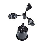 DOITOOL Carcasa de Anemómetro de Viento Abs Resist...: Dispositivo de medición de viento: hecho de material abs que se caracteriza por su estabilidad, muy duro y suave para un uso duradero, carcasas con indicadores de dirección del viento Indicador de viento para patio: el se adapta mejor al viento, copa...