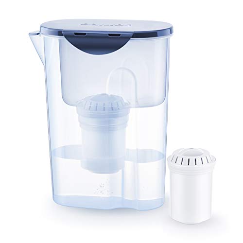 Philips AWP2915 Wasserfilterkanne gegen Kalk, Blei, Chlor, Pestizide, Mikro-Plastik, Wasser-Filter mit Aktivkohle