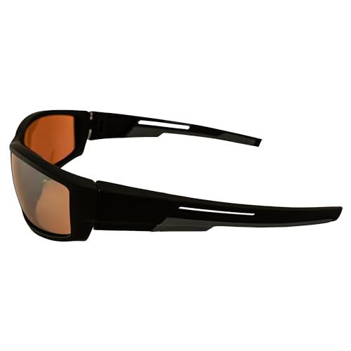 Maxx Zulu Sport Golf Motorcycle Riding Sunglasses Black with HighDefinition Amber Lens3