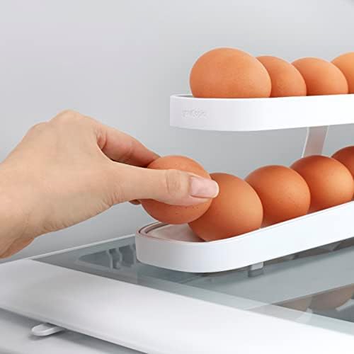 YouCopia RollDown⢠Egg Dispenser, Space-Saving Rolling Eggs Dispenser and Organizer for Refrigerator Storage - 4