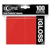 Ultra Pro E-15604 Eclipse Gloss Standard Sleeves (100 Pack) -Apple Red