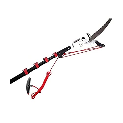 KDOQ 18FT/5.4M Telescopic Pole Saws Professional Tree Pruners Extendable Pruning Saw Gardening Landscaping Branch Saw Lopper Tools Telescopic Rod Saw with Steel Blade Saw and Nylon Cord