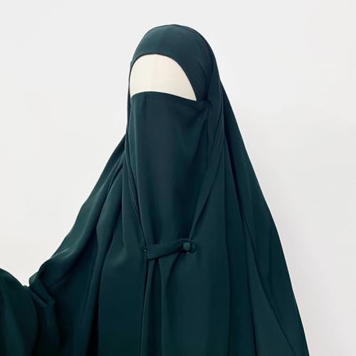 Image of NAZNEEN Saudi Jilbab Full Length and Noise Pc MATT NIDA Fabric with extra panel to cover face