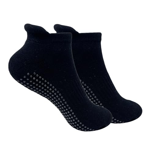 Image of Mint & Oak Grip Socks for Men & Women, Ankle Cotton Anti Slip Socks Ideal for Yoga, Pilates, Elderly Care /Senior Citizen, Walking, Home.