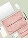 Vintage/Retro Tyvek Paper Tablet Sleeve Case, Bag for iPad, Air, Pro, Mini, Surface, Galaxy Tab, Kindle, 12inch Laptop Sleeve Scrapbooking Stickers Organizer (Pink, iPad mini)
