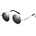 Produktbild Kennifer Retro Steampunk Style inspiriert Runde Metall Kreis Sonnenbrille für Frauen und Männer