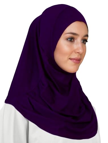 Lina & Lily Modal Jersey Muslim Amira Instant Hijab Scarf One Piece Ready-To-Wear
