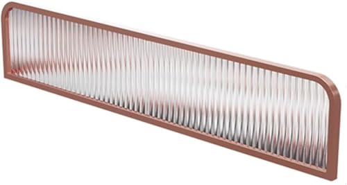 Cloison de séparation en verre rose pour un bureau élégant | 30x100 cm