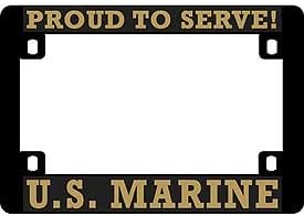 Eagle Emblems LP0809 Heavy Plastic License Plate Frame USMC - 5 x 7.25 in.