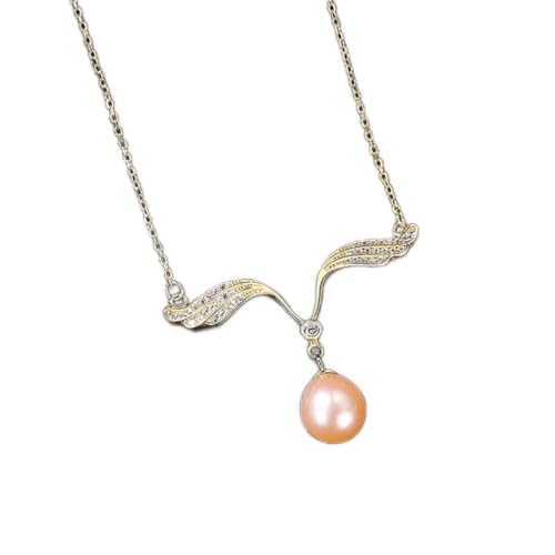 Collier perles d'eau douce naturelles femmes pendentif argent 925 bijoux anniversaire