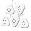 5 Pack Water Leak Detectors for Home, Stechro 4 Levels Adjustable Audio 0-120dB Water Sensor Alarm Leak Detector with Leak and Drip Alert, IP66 Water Leak Sensor for Basements Kitchen Sink Laundry