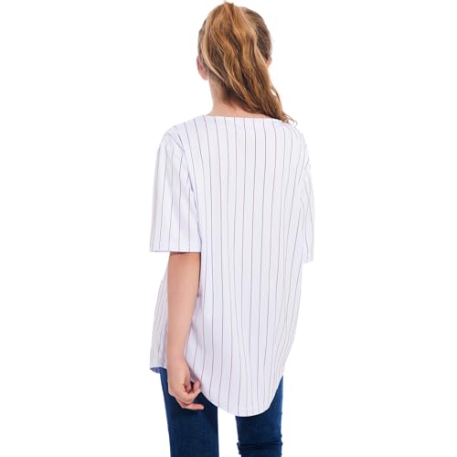 Image of Yuji Itadori Kids Baseball Jersey Button Boys Short Sleeve T-Shirts Hip Hop Fashion Casual Sports Solid Color Shirt