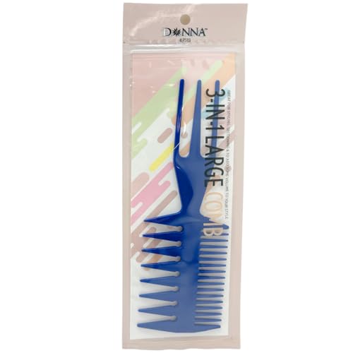 Peine Multifuncional 3-en-1 Azul para Cabello Natural y Texturizado miniatura 1