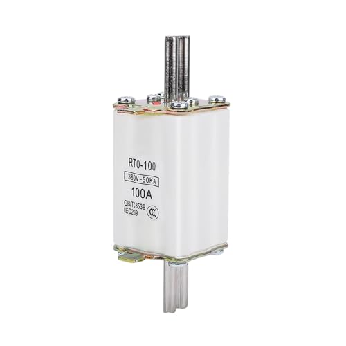Fusible RT0 céramique 100A haute conductivité pour réseau 380V