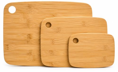 Planches à découper résistantes en bambou : set de cuisine durable et antibactérien - 2