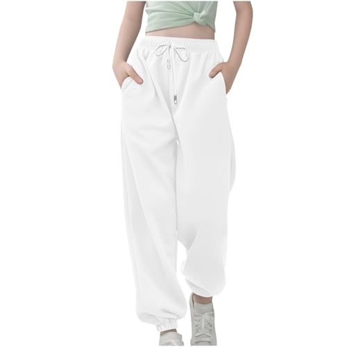 Teen Girls Cozy Soft Sweatpants Cute Fashion Drawstring High Waist Joggers 2025 Y2K Trendy Preppy Cinch Bottom Pants