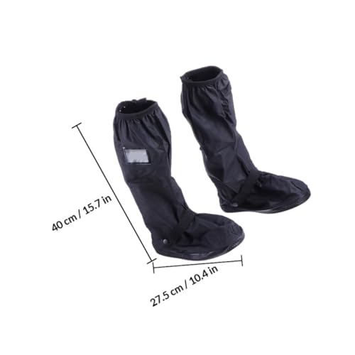 Cubrecalzados impermeables unisex para ciclismo, antideslizantes, gruesos y resistentes para lluvia y nieve, 1 par miniatura 2