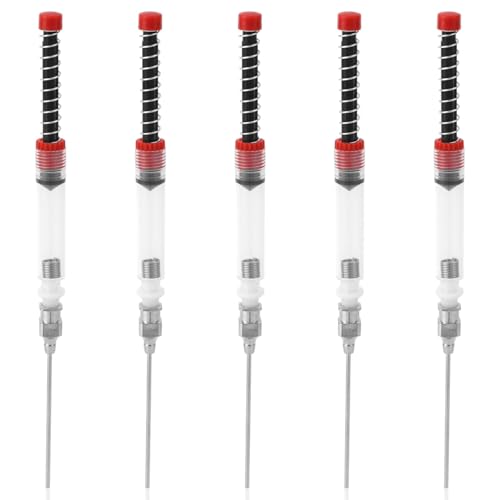 lasuroa - 5pc Sseringue à Encre, Multi-Usages avec Aiguilles Mesure Précise pour Recharge de Stylo Plume et Peinture Résine