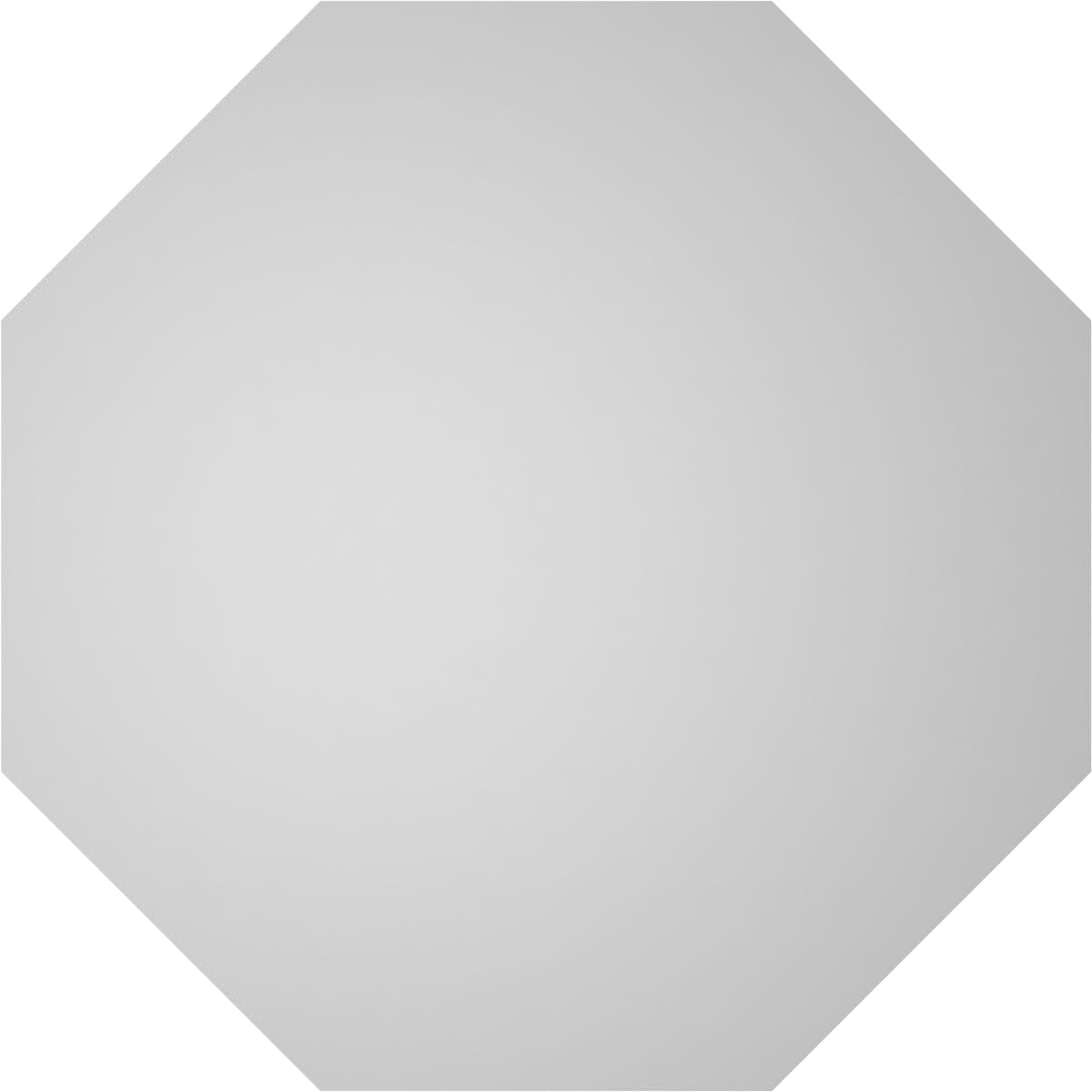 Ekena Millwork Octagonal Surface Mount PVC Gable Vent, Factory Primed White