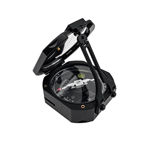 Brújula de bolsillo DQL-8 aluminio para topografía miniatura 6