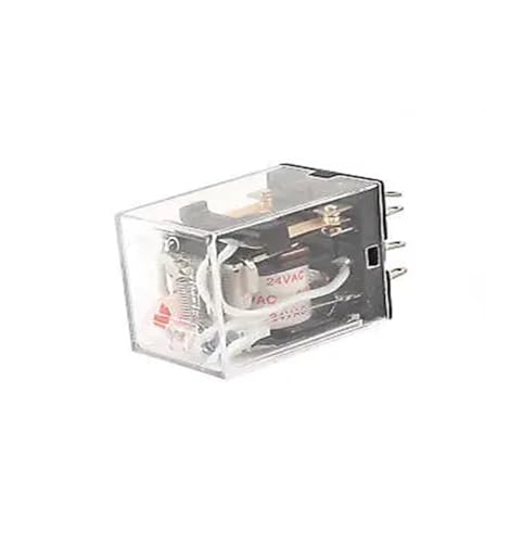 Relais DPDT HH52PL à double contact inverseur AC 24V et voyant lumineux LED rouge pour tableau